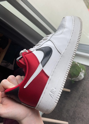Nike Air Force 1 07 NBA Red Black White Vinted