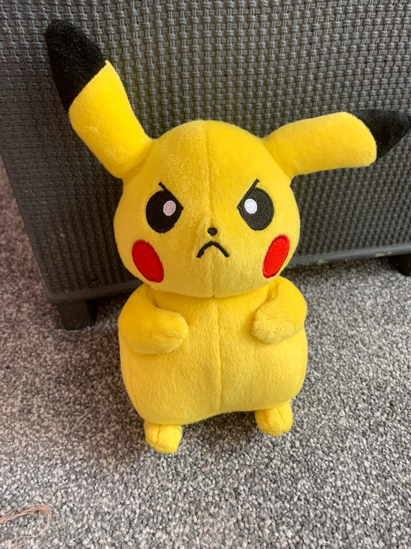 Angry hot sale pikachu plush