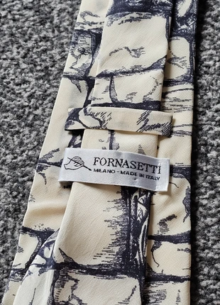 Fornasetti Silk Tie Cream Black Artistic Design Made In Italy Painting Handmade, brand: Fornasetti, condition: Very good, £65.00, £68.95 includes Buyer Protection