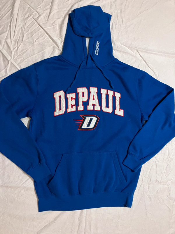 Colosseum Size S DePaul Blue Demons Blue Hoodie 1