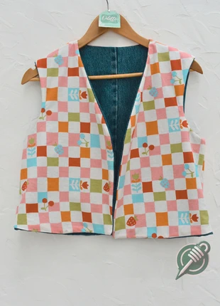 Gilet sans manches, brand: Fait Main, condition: New with tags, size: XS / 34 / 6, €25.00, €26.95 includes Buyer Protection