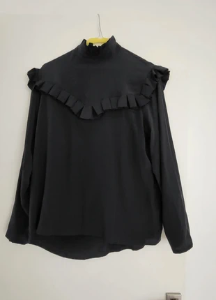 Chemisier soie noire Valentine Gauthier, marca: Valentine Gauthier, estado: Novo sem etiquetas, tamanho: M / 38 / 10, €60.00, €63.70 inclui Proteção do Comprador