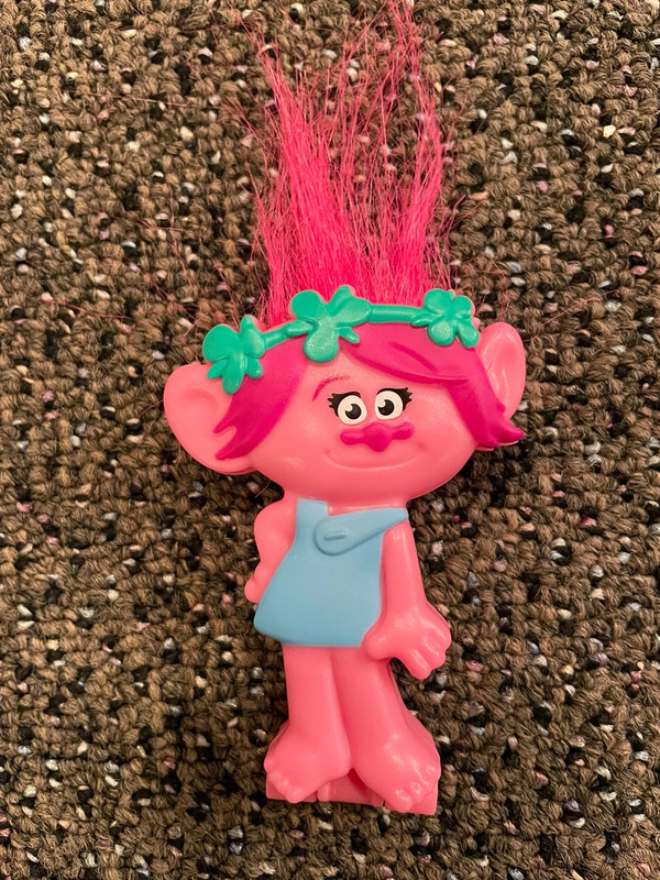 Burger King Kids Meal Trolls Toy, Queen Poppy, 2016, Opened but in Excellent Condition