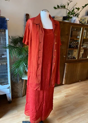 Two piece airy set long dress + shirt for summer, marke: Austrian boutique, zustand: Sehr gut, größe: L / 40 / 12, 69,00 €, 73,15 € inklusive Vinted-Käuferschutz