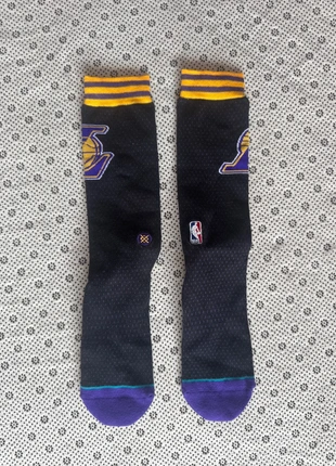 Stance NBA Los Angeles Lakers Arena Logo Socks, merk: Stance NBA, staat: Nieuw zonder prijskaartje, maat: M | 43β46, β¬ 25,00, β¬ 26,95 inclusief Kopersbescherming