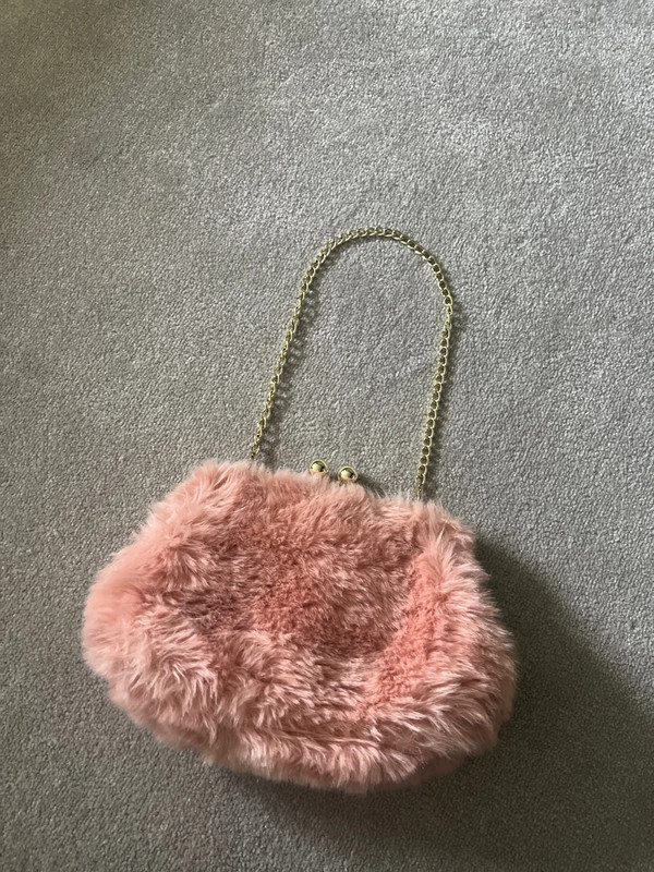 Fluffy pink bag sale