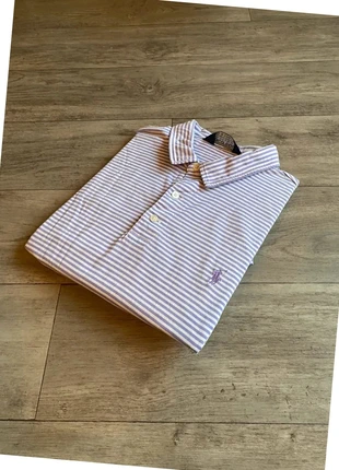 Polo Ralph Lauren à rayure Golf style Vintage logo brodé - Violet - Taille XL, marke: Ralph Lauren, zustand: Gut, größe: XL, 10,99 €, 12,24 € inklusive Vinted-Käuferschutz