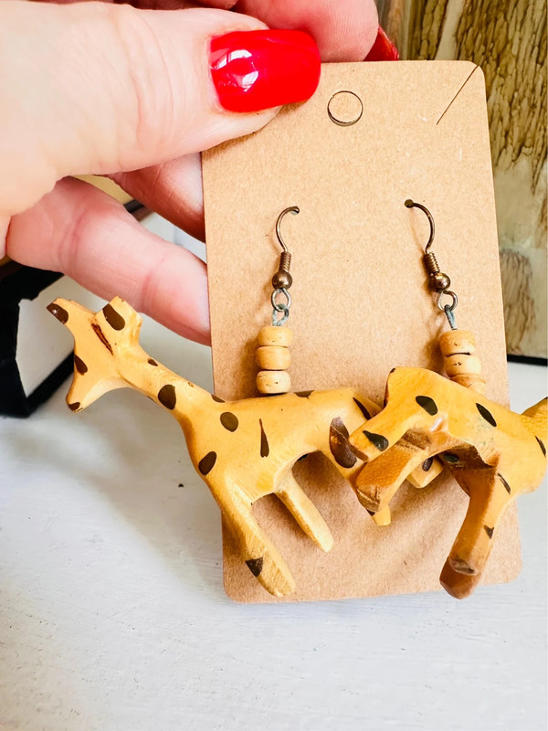 Giraffe earrings 3