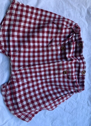 short en lin vichy mixte, marque: Bout'chou, état: Très bon état, taille: 9-12 mois / 74 cm, 3,00 €, 3,85 € Protection acheteurs incluse