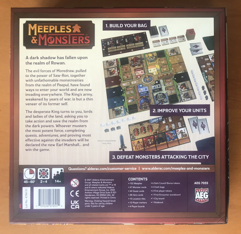 Meeples & Monsters Kickstarter Edition KS - Gioco da tavolo - Board game - AEG - 2022 2