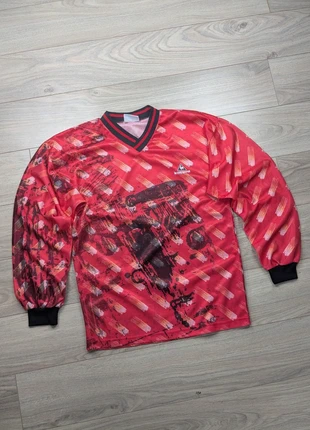 Tee-shirt manches longues maillot de football Le Coq Sportif rouge/noir vintage - M, marca: Le Coq Sportif, estado: Muy bueno, tamaño: M, 5,00 €, 5,95 € Protección al comprador incluida
