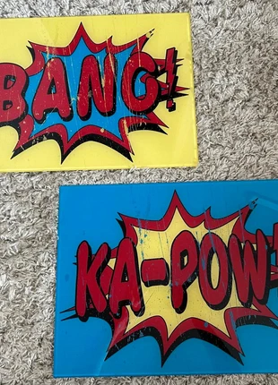 Glass frame Super hero wall art, brand: Art, condition: Very good, £5.00, £5.95 includes Buyer Protection