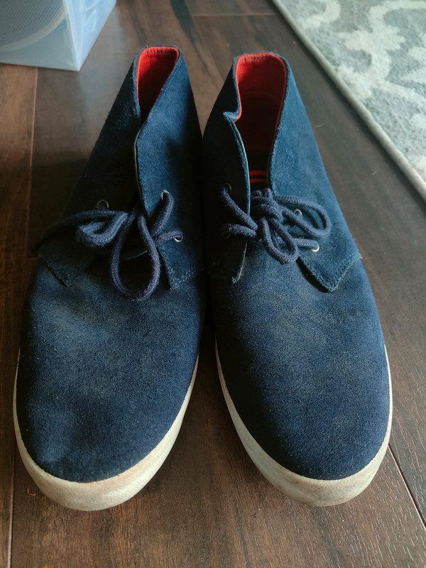 Suede fred store perry shoes