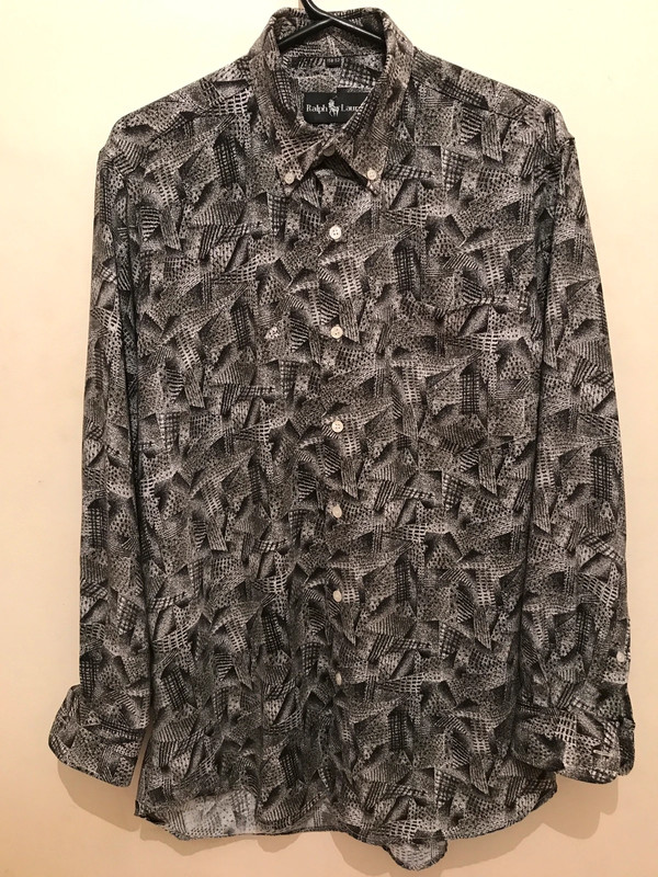 Ralph Lauren shirt black and white 15 1/2 size - Vinted