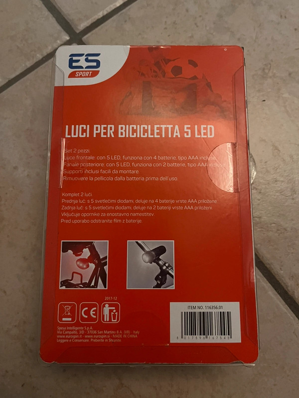 Luci per bicicletta a led 2