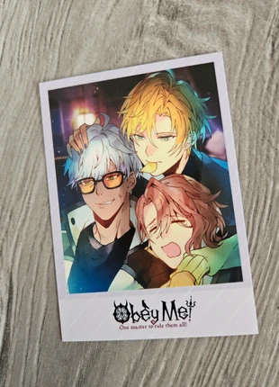 Carte/Polaroïd Obey!me officielle de Mammon, Satan et Asmodeus, merk: Goodies, staat: Heel goed, € 4,00, € 4,90 inclusief Kopersbescherming Pro