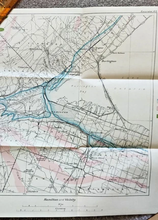 1913 Antique Geological Map of Hamilton Ontario - Canada, brand: NO LABEL, condition: Good, size: One size, £8.99, £10.01 includes Buyer Protection Pro