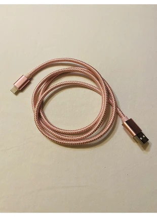 Cable Usb a Lightning (Iphone) 1m trenzado nylon Rosa, marca: lightning, estado: Muy bueno, 5,00 €, 5,95 € Protección al comprador incluida