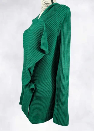 Gilet col drapé Lauren Ralph Lauren - 100 % coton – vert émeraude - Taille L/XL, brand: Lauren Ralph Lauren, condition: Very good, size: L / 40 / 12, €30.00, €32.20 includes Buyer Protection Pro