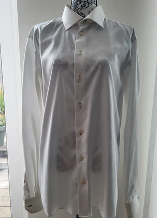 Nieuw Eton heren shirt met gekleurde knoopsgaten, merk: Eton, staat: Nieuw zonder prijskaartje, maat: 44 cm, € 44,95, € 47,90 inclusief Kopersbescherming