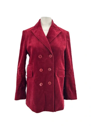 Blazer en velours rouge, brand: Zadig & Voltaire, condizioni: Ottime, taglia: M / IT 42 / EU 38, €198.00, €208.60 include la Protezione acquisti Pro