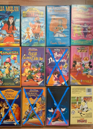 Cintas VHS Disney