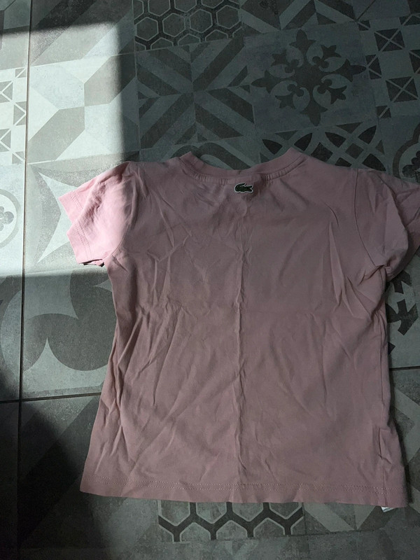 Tee shirt lacoste rose 3