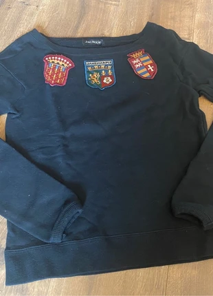 Jane Marple sweater in black with emblems egl lolita vintage retro academia jfashion otome, marca: Jane Marple, estado: Bueno, tamaño: S / 36 / 8, 10,00 €, 11,20 € Protección al comprador incluida