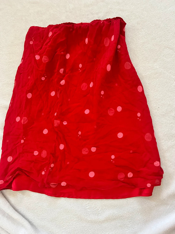 Red polka dot dress 1