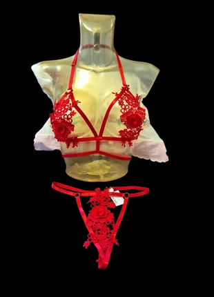 Lingerie completo intimo “Scarlet Bloom”taglia S, marque: sexy, état: Neuf sans étiquette, 13,99 €, 15,39 € Protection acheteurs incluse