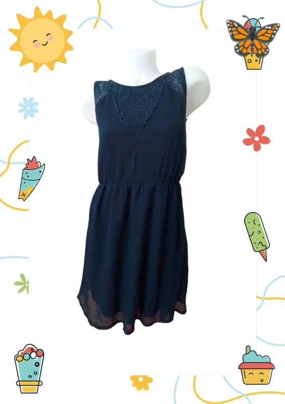 Robe voile et dentelle