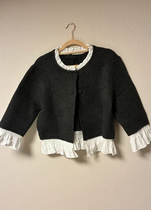 Chaqueta punto combinada popelin, marque: Zara, état: Neuf avec étiquette, taille: L / 40 / 12, 25,00 €, 26,95 € Protection acheteurs incluse