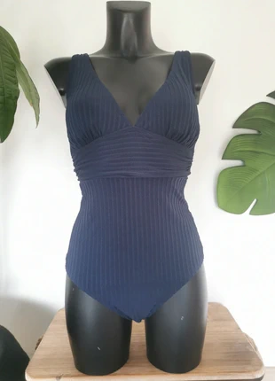 Maillot de bain 1 pièce bleu marine côtelé Cupshe Taille S, brand: Cupshe, condition: Very good, size: S / 36 / 8, €20.00, €21.70 includes Buyer Protection Pro