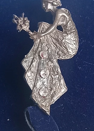 Stunning!top quality Artisan made Greek Persephone Art Noveau Vintage detailed lady metal brooch,, brand: Vintage Dressing, condition: Very good, £24.99, £26.94 includes Buyer Protection
