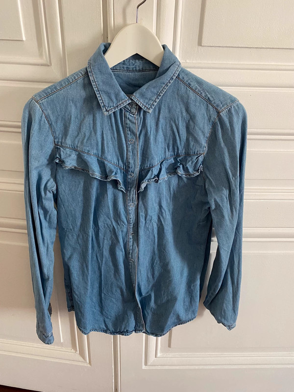 Chemise discount jean volant