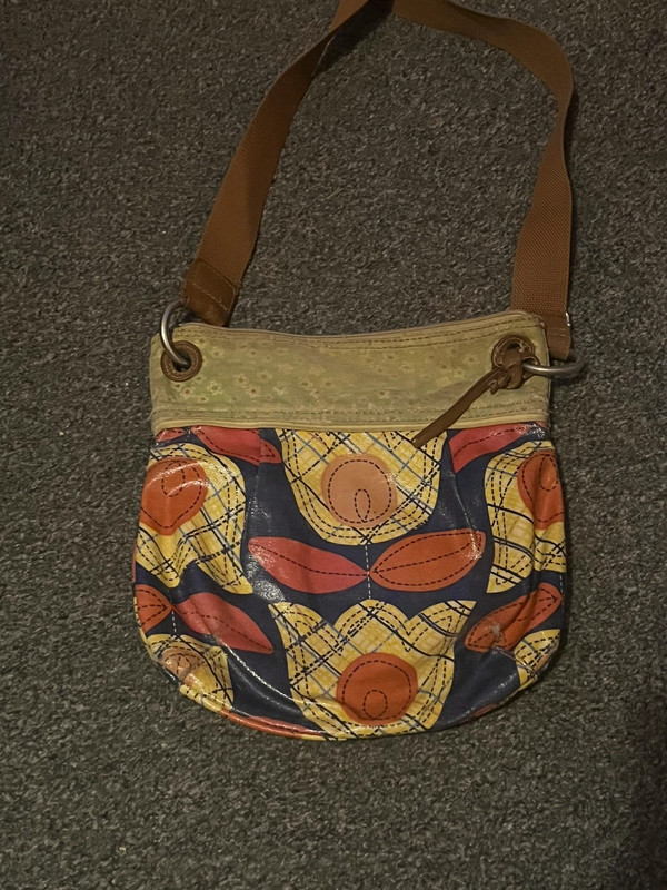 Fossil oilcloth clearance bag