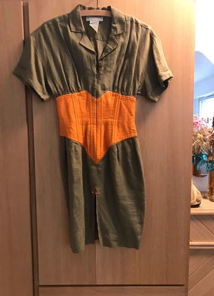 Robe vintage en lin très originale, marca: Vintage, estado: Muy bueno, tamaño: XS / 34 / 6, 10,00 €, 11,20 € Protección al comprador incluida
