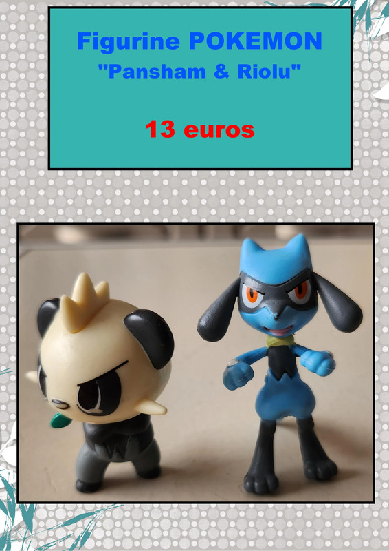 Lot de 2 figurines pokémon