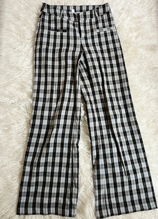 Pantalon taille basse à carreaux flare, marque: Subdued, état: Bon état, taille: XS / 34 / 6, 3,00 €, 3,85 € Protection acheteurs incluse
