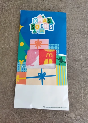 Paire chaussette macdo noel, brand: McDonald's, condizioni: Nuovo con cartellino, taglia: Taglia unica, €3.00, €3.85 include la Protezione acquisti