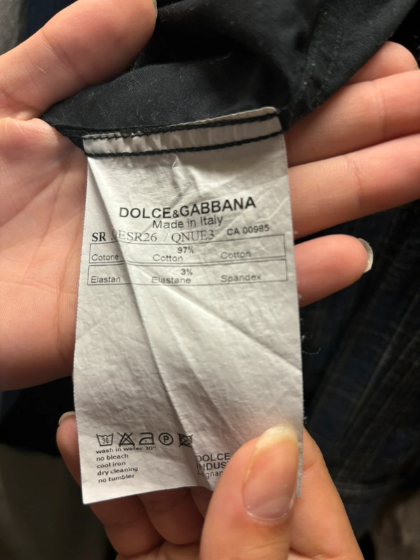 Camicia nera Dolce & Gabbana taglia 39 5