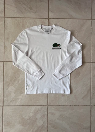 Tee Shirt manches longues Lacoste Blanc XS, marque: Lacoste, état: Très bon état, taille: XS, 25,00 €, 26,95 € Protection acheteurs incluse