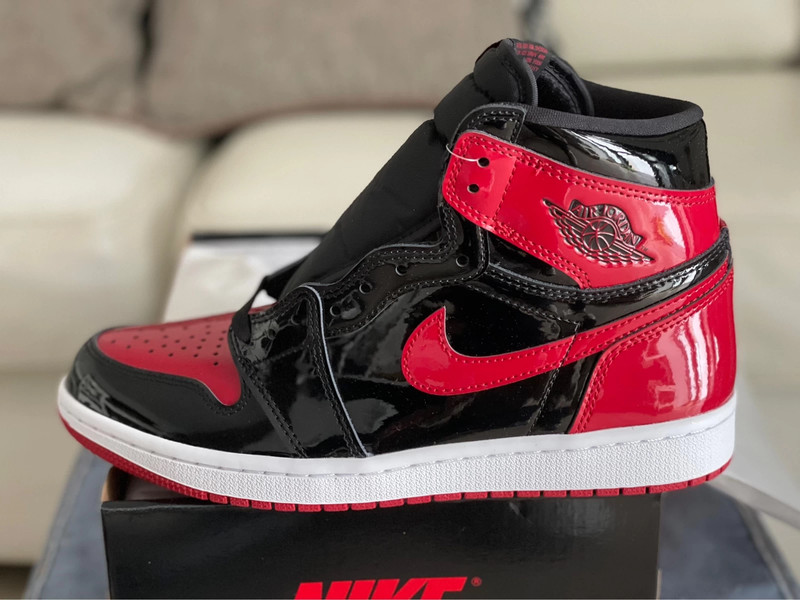 Air Jordan 1 Retro High OG Bred Patent Vinted