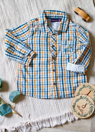 Chemise carreaux bleu et jaune, Sergent Major, 18 mois, marke: Sergent Major, zustand: Sehr gut, größe: 12-18 Monate / 80, 4,00 €, 4,90 € beinhaltet Vinted-Käuferschutz Pro