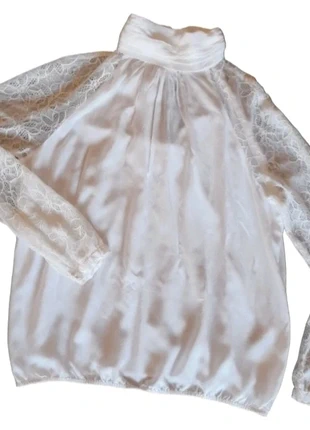 Blusa bianca con pizzo, marke: Vero Moda, zustand: Gut, größe: M / 38 / 10, 5,00 €, 5,95 € inklusive Vinted-Käuferschutz