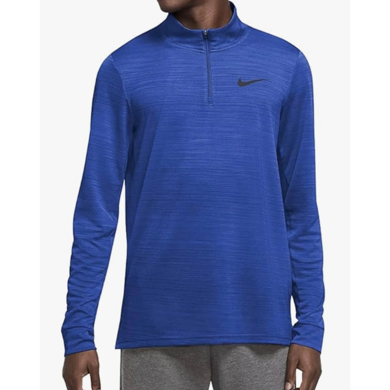 Nike Men's Breathe Superset Royal Blue Quarter Zip Pullover (Size M) 3
