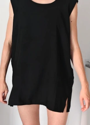 Maglia lunga nera (usabile anche come mini vestito), merk: Vintage Dressing, staat: Als nieuw, € 7,00, € 8,05 inclusief Kopersbescherming