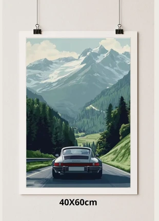 Poster cadre Porsche 911 – 40×60 cm, brand: Art, condition: New with tags, €8.50, €9.63 includes Buyer Protection