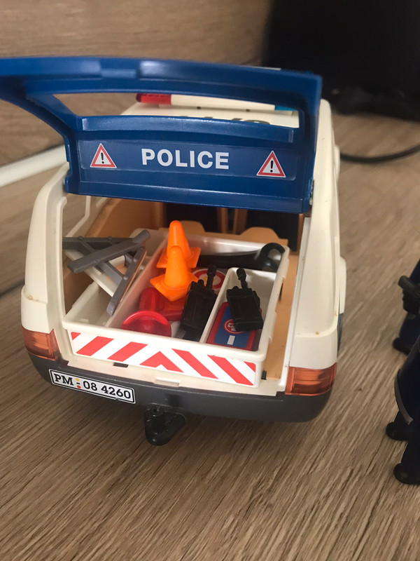 Voiture + moto police Playmobil