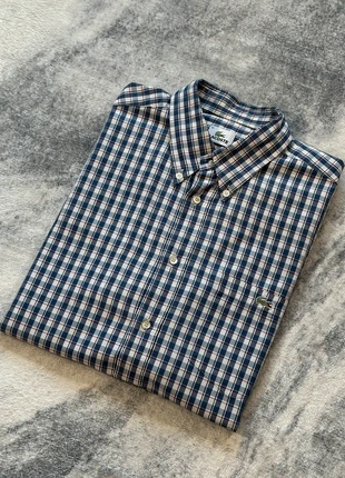 Chemise Lacoste à carreaux manches courtes – Taille 41 (L), marque: Lacoste, état: Très bon état, taille: L, 37,99 €, 40,59 € Protection acheteurs (Pro) incluse